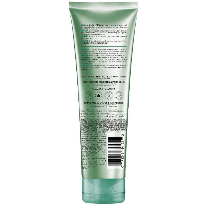 slide 2 of 9, L'Oreal Paris Ever Strong Sulfate-Free Thickening Shampoo - 8.5 fl oz, 8.5 fl oz