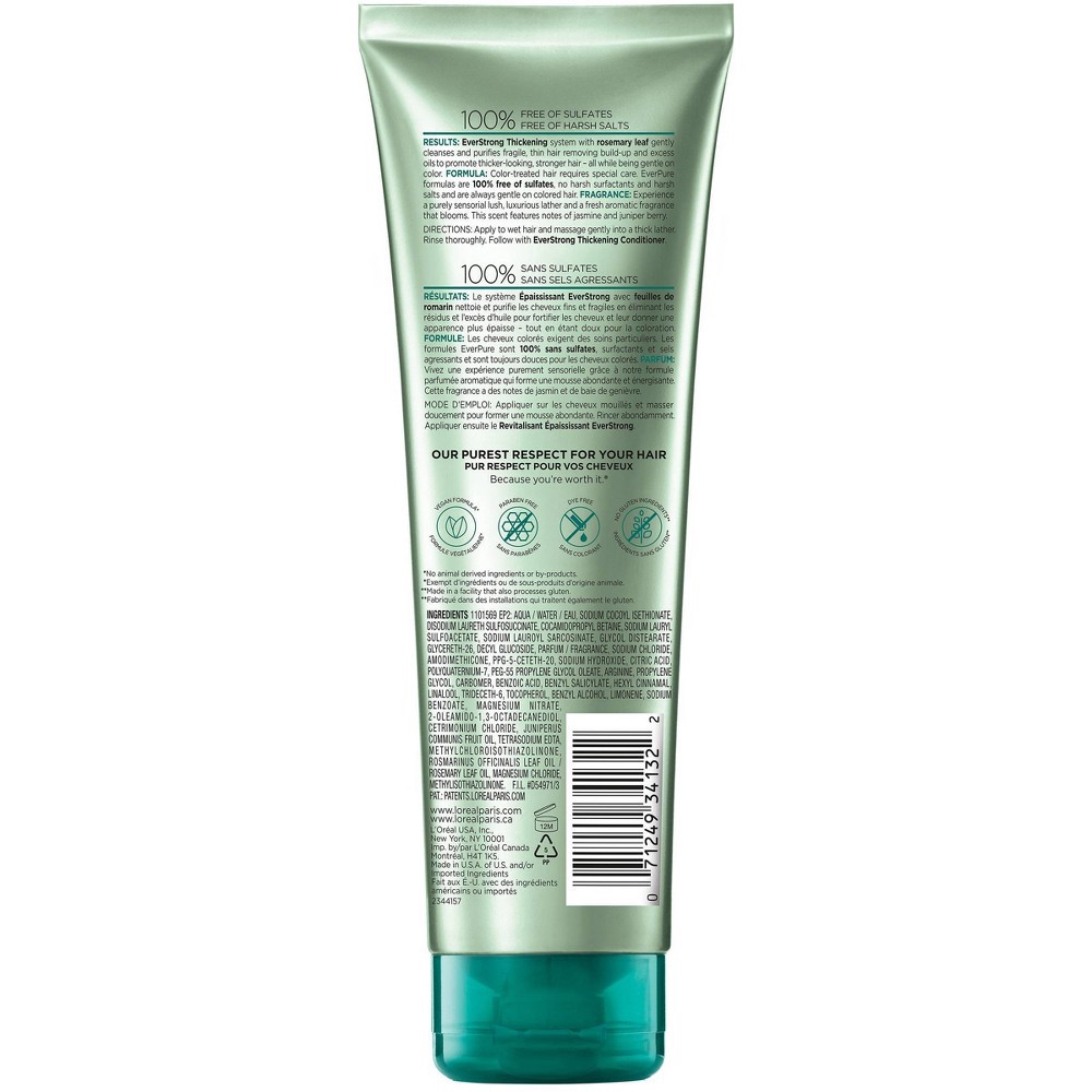 slide 3 of 5, L'Oréal EverStrong Rosemary Leaf Thickening Shampoo, Sulfate Free, 8.5 fl oz