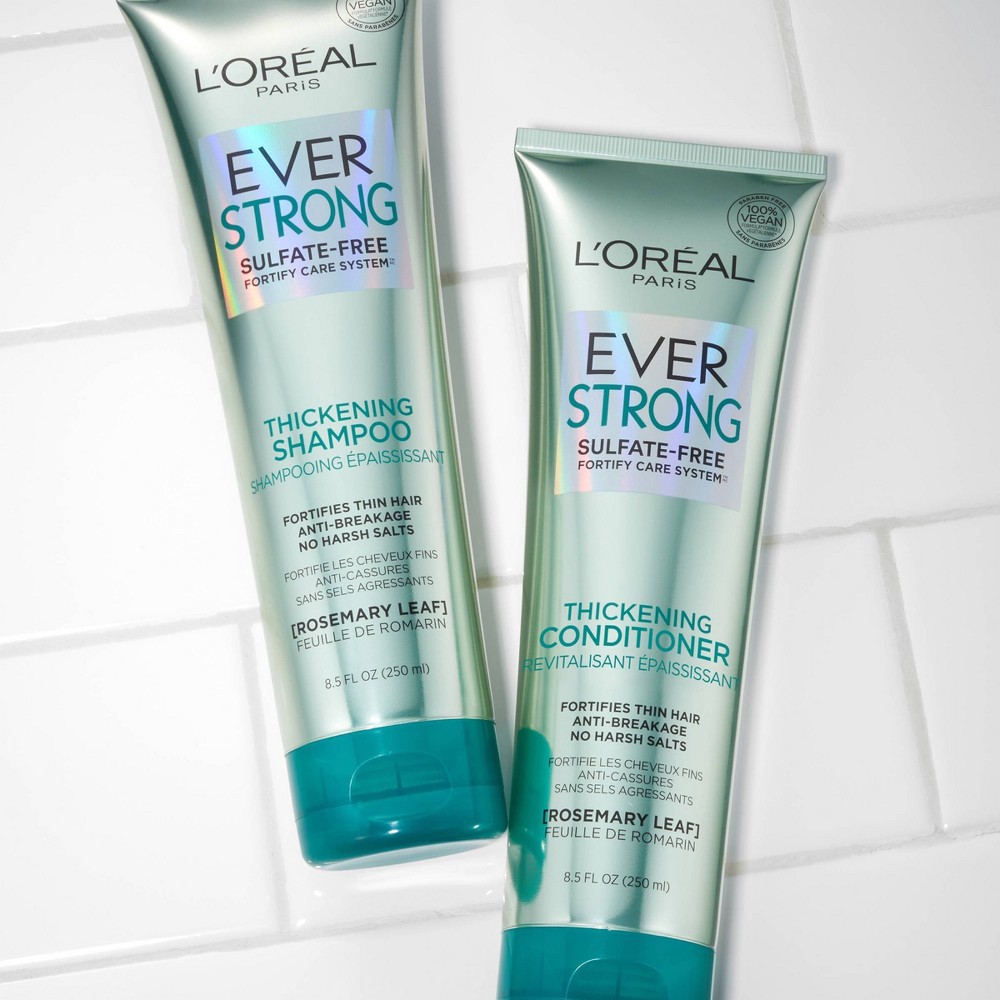 slide 5 of 5, L'Oréal EverStrong Rosemary Leaf Thickening Shampoo, Sulfate Free, 8.5 fl oz