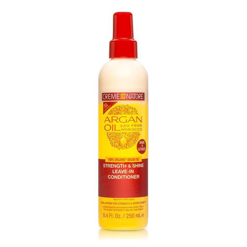 slide 1 of 8, Creme of Nature Strength & Shine Leave-In Conditioner with Argan Oil - 8.4 fl oz, 8.4 fl oz