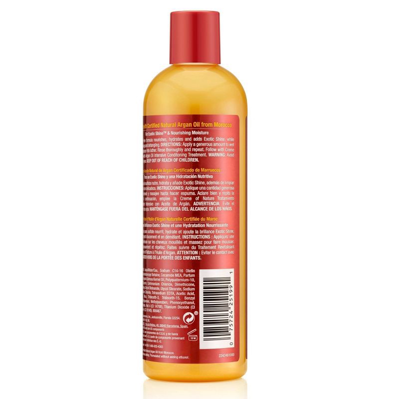 slide 2 of 8, Creme of Nature Moisture & Shine Shampoo with Argan Oil - 12 fl oz, 12 fl oz