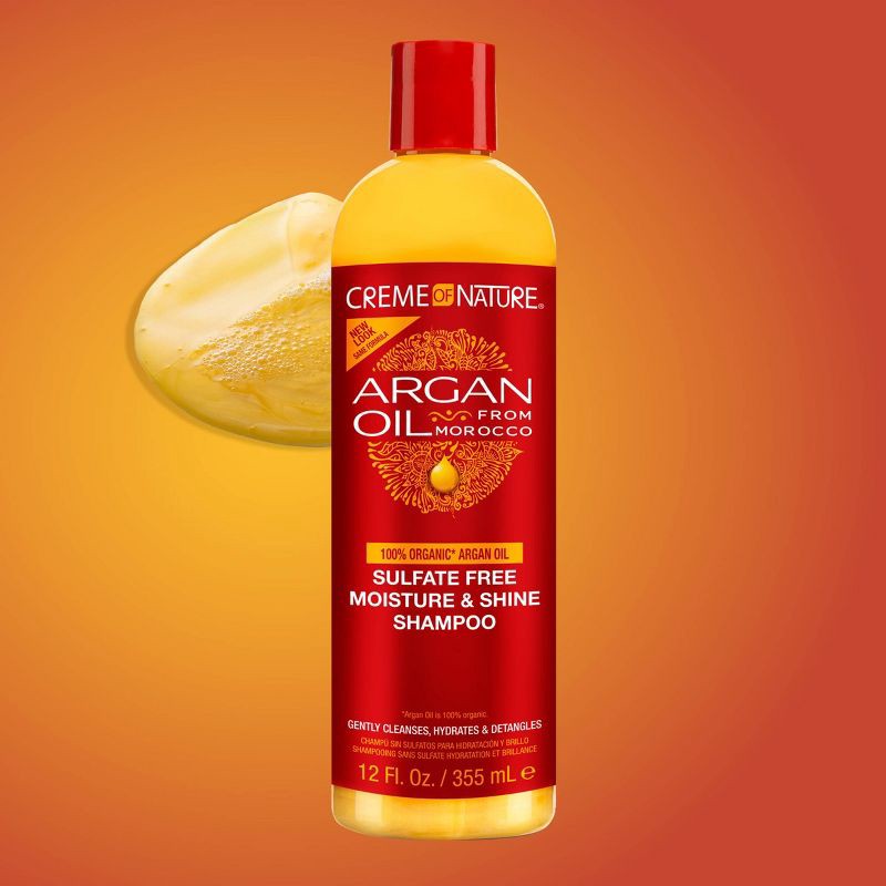 slide 8 of 8, Creme of Nature Argan Oil Sulfate-Free Moisture & Shine Shampoo - 12 fl oz, 12 fl oz