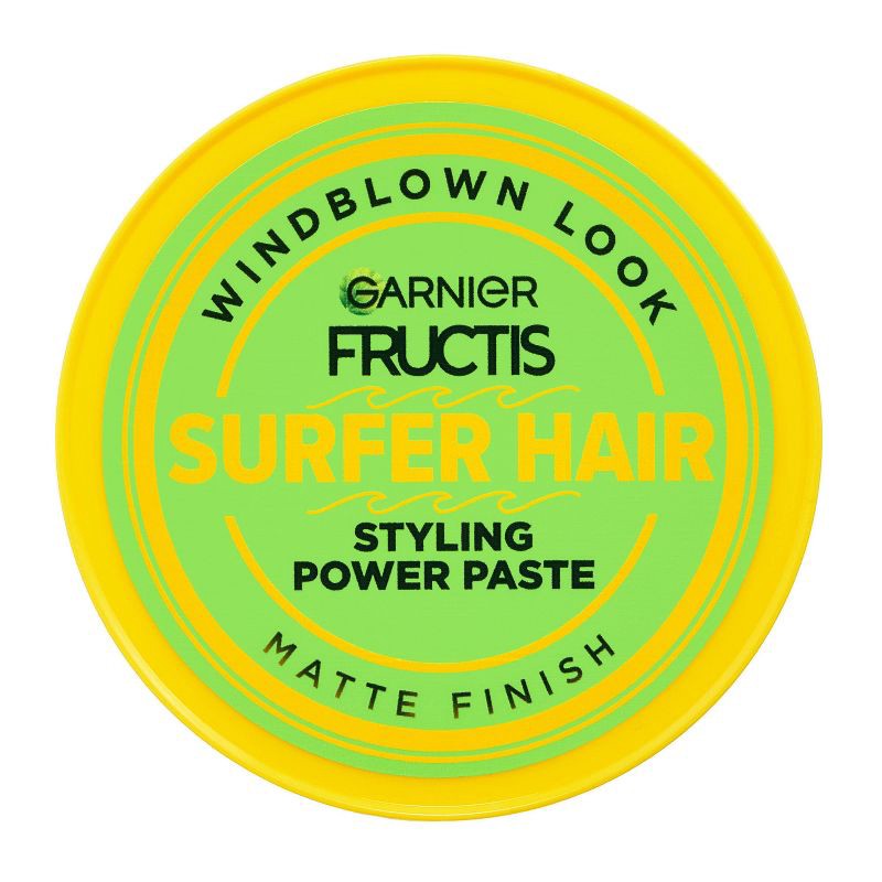 slide 1 of 10, Garnier Fructis Style Surfer Hair Power Putty - 3.4oz: For Beachy Waves, Paraben-Free, Suitable for Daily Use, 3.4 oz