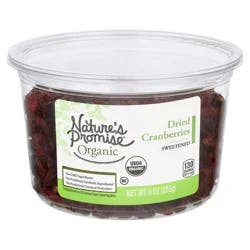 Nature's Promise Organic Dried Fruit Cranberries