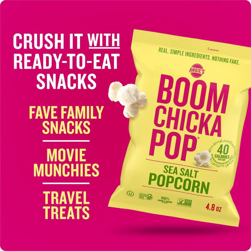slide 5 of 7, Angie's Boomchickapop Sea Salt Popcorn - 4.8oz, 4.8 oz
