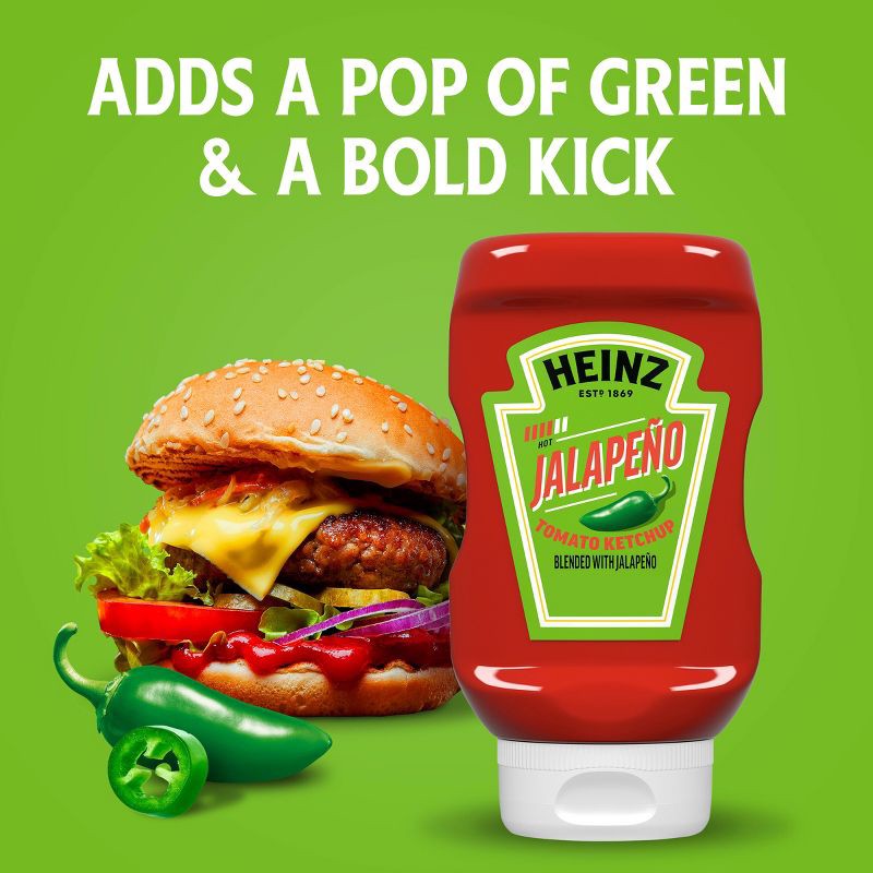 slide 5 of 9, Heinz Jalapeno Tomato Ketchup - 14oz, 14 oz