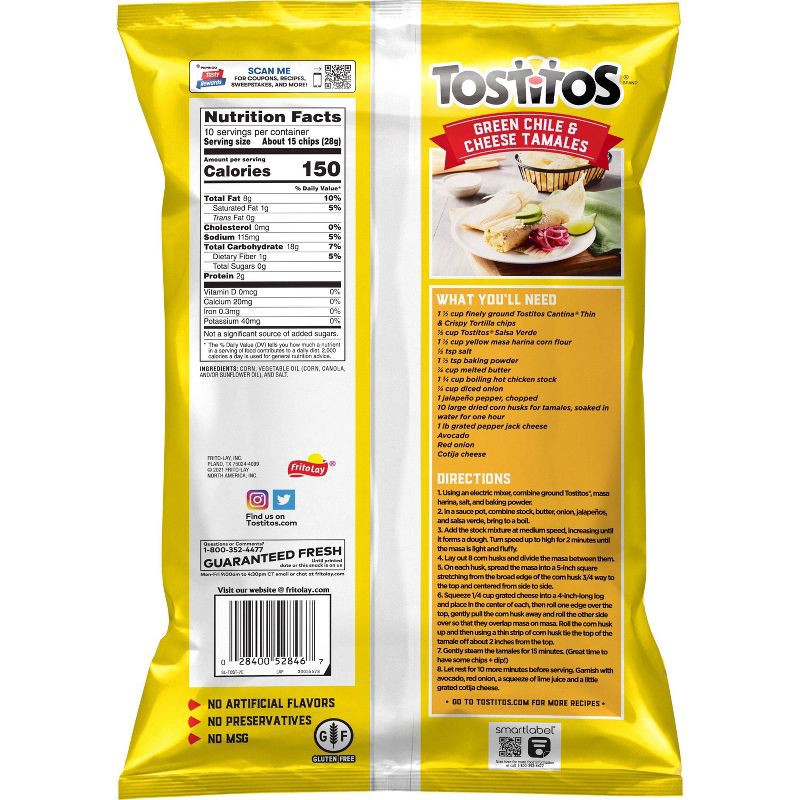 slide 2 of 3, Tostitos Cantina Thin & Crispy - 10oz, 10 oz