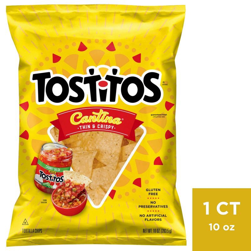 slide 1 of 3, Tostitos Cantina Thin & Crispy - 10oz, 10 oz