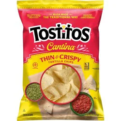 Tostitos Cantina Thin & Crispy Tortilla Chips - 8oz: Gluten-Free, No Preservatives