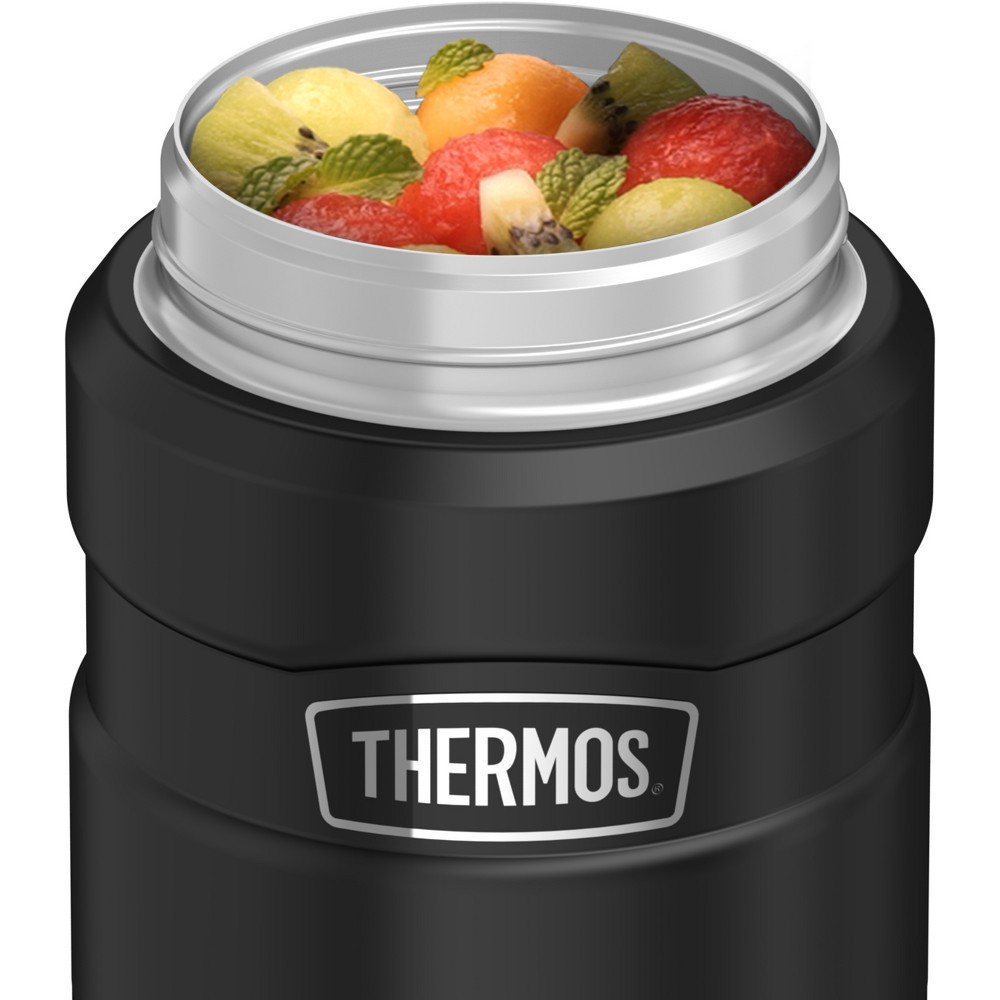 slide 2 of 4, Thermos 24oz Stainless King Food Storage Container - Black, 1 ct