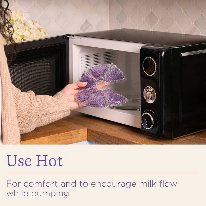 slide 4 of 10, Lansinoh Therapy Packs with Soft Covers, Hot and Cold Breast Pads - 2pk, 2 ct