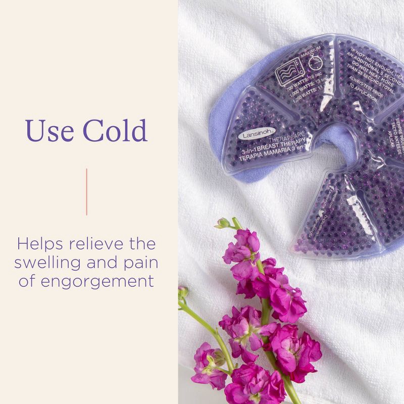 slide 7 of 10, Lansinoh Therapy Packs with Soft Covers, Hot and Cold Breast Pads - 2pk, 2 ct