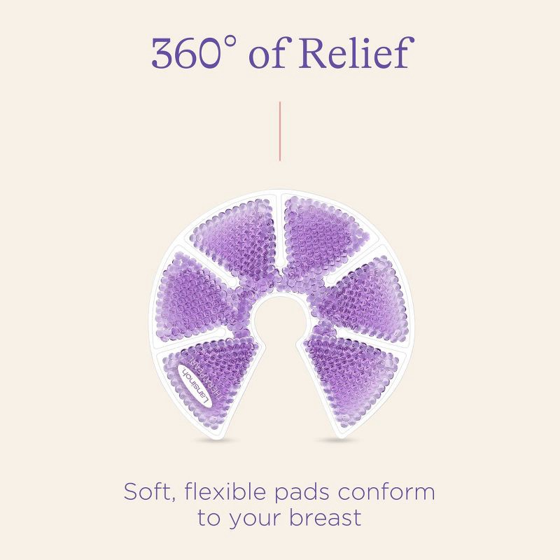 slide 9 of 10, Lansinoh Therapy Packs with Soft Covers, Hot and Cold Breast Pads - 2pk, 2 ct