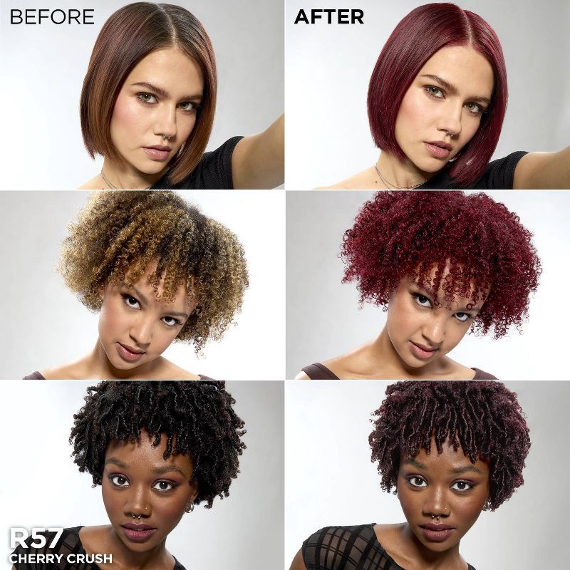 slide 4 of 9, L'Oreal Paris Feria High Intensity Shimmering Color Power Red - R57 Intense M Auburn - 1 Kit, 1 ct