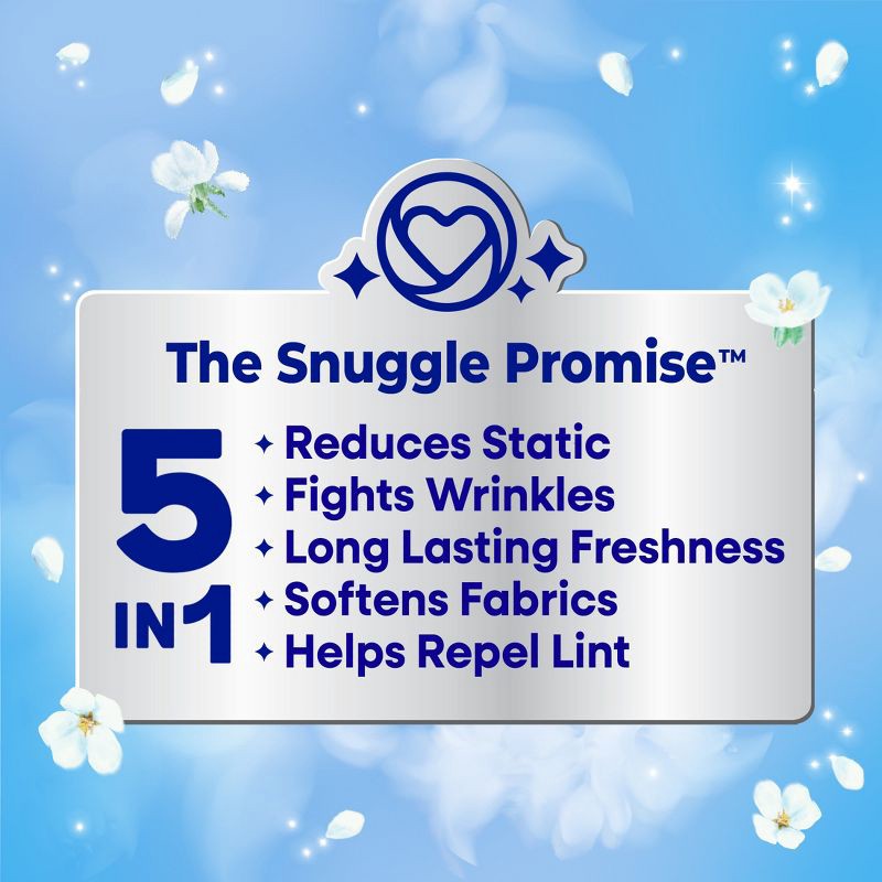 slide 3 of 9, Snuggle Blue Sparkle Fresh Scent Dryer Sheets - 230ct, 230 ct
