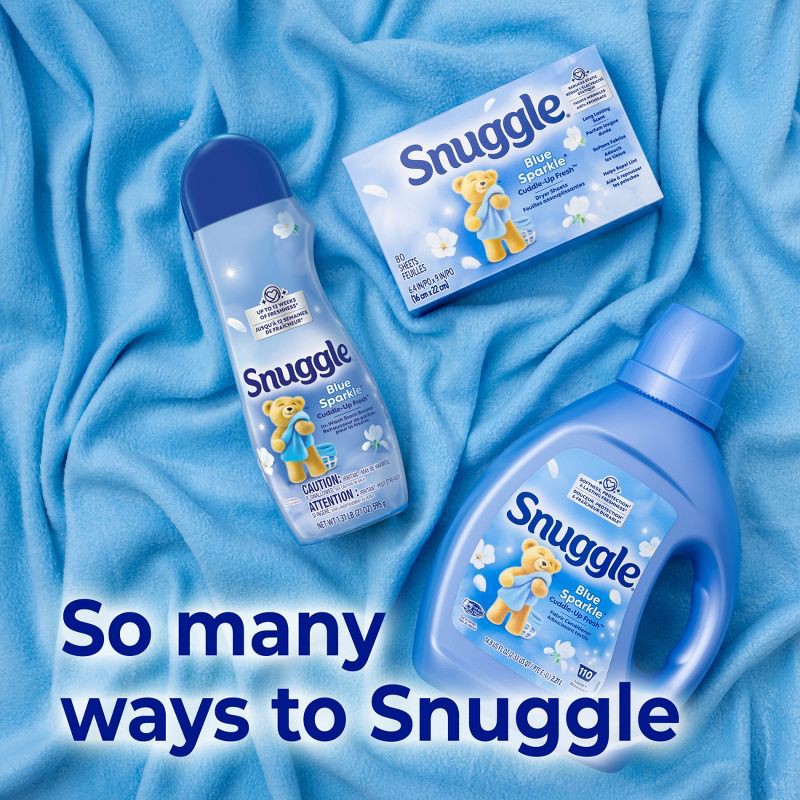 slide 7 of 9, Snuggle Blue Sparkle Fresh Scent Dryer Sheets - 230ct, 230 ct