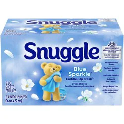 Snuggle Blue Sparkle Fresh Scent Dryer Sheets - 230ct