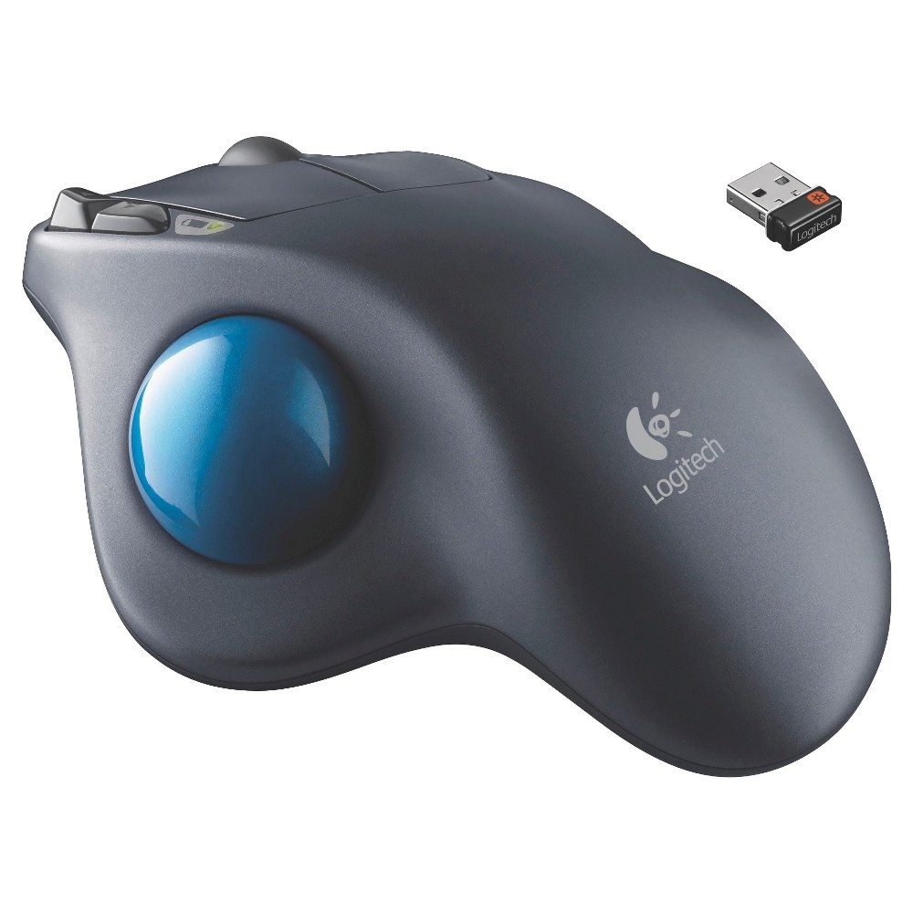 slide 4 of 5, Logitech M570 Wireless Trackball Mouse - Gray , 1 ct