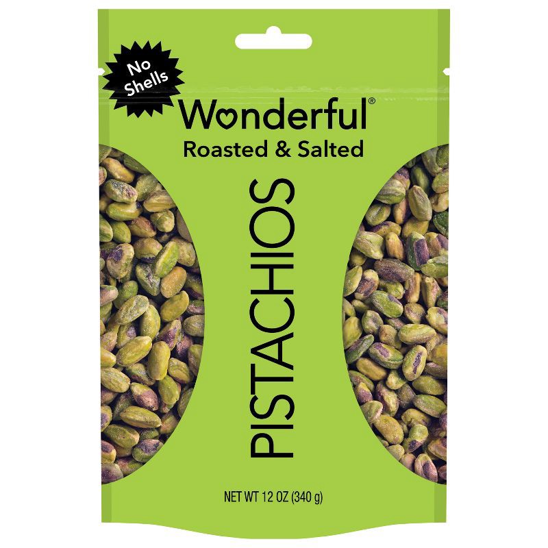 slide 1 of 6, Wonderful Roasted & Salted No Shells Pistachios - 12oz, 12 oz