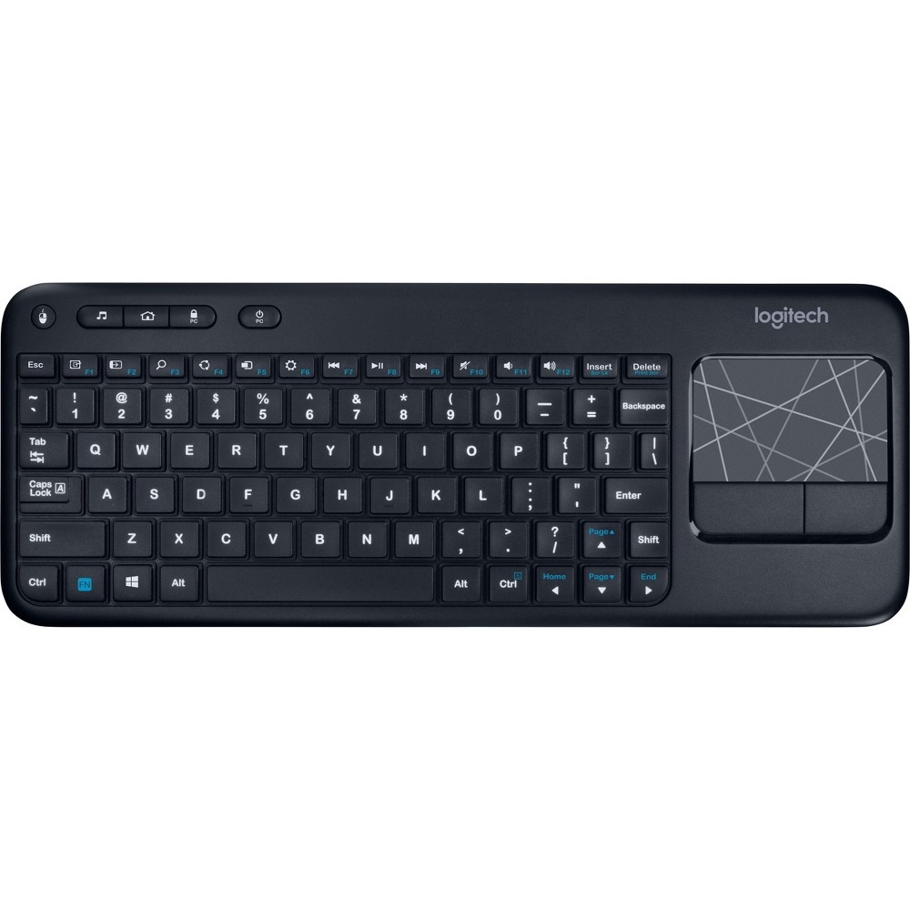 slide 4 of 4, Logitech Wireless Keyboard K400 - Black, 1 ct