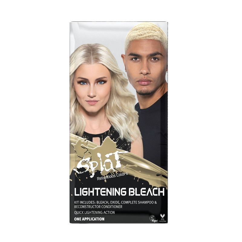 slide 1 of 7, Splat Hair Color & Bleach Kit - Lightening Bleach - 6.5 fl oz - 1 Kit, 6.5 fl oz