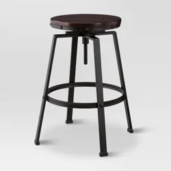 Lewiston Adjustable Swivel Barstool Bronze - Threshold
