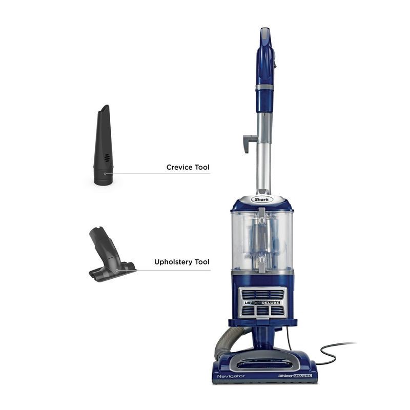 slide 2 of 8, Shark Navigator Lift-Away Deluxe Upright Vacuum Blue NV360, 1 ct