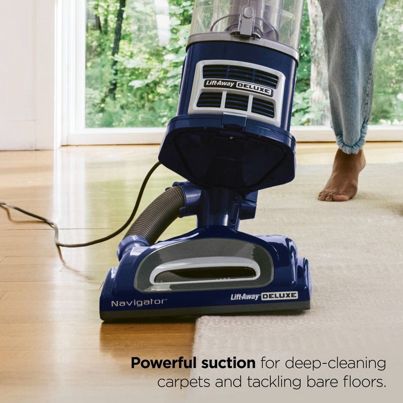 slide 3 of 8, Shark Navigator Lift-Away Deluxe Upright Vacuum Blue NV360, 1 ct