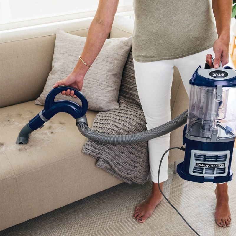 slide 2 of 16, Shark Navigator Lift-Away Deluxe Upright Vacuum - Blue NV360, 1 ct