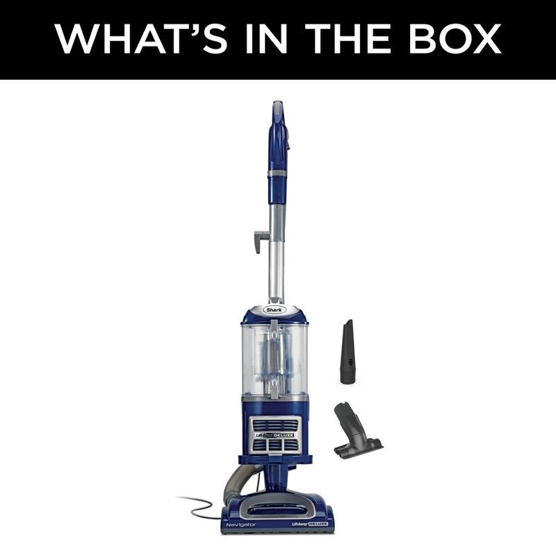 slide 11 of 16, Shark Navigator Lift-Away Deluxe Upright Vacuum - Blue NV360, 1 ct