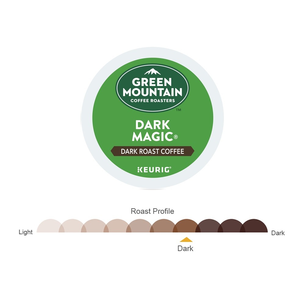 slide 2 of 4, Green Mountain Coffee Dark Magic Dark Roast Coffee Keurig K-Cup Pods, 18 ct