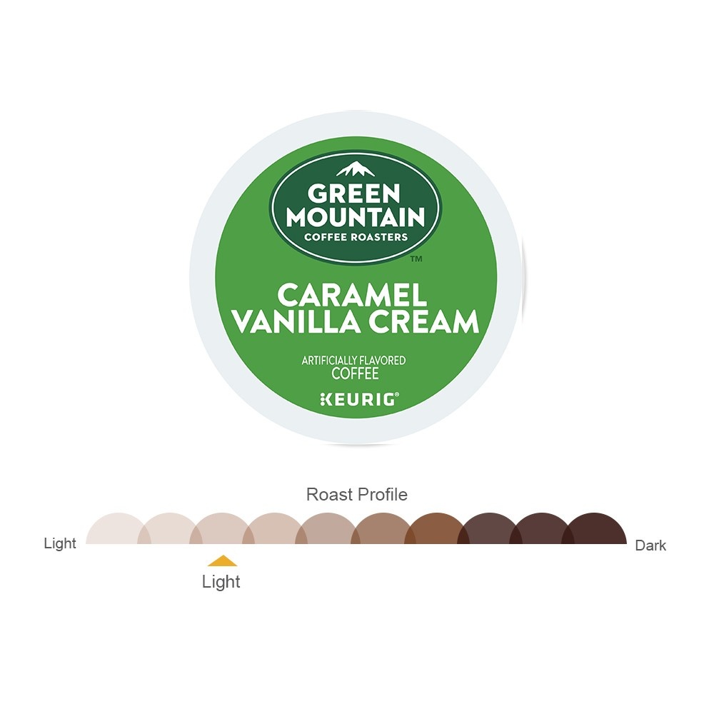 slide 2 of 4, Green Mountain Coffee Caramel Vanilla Cream Coffee Cup Pods, 18 ct