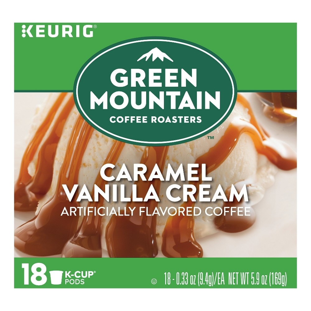 slide 4 of 4, Green Mountain Coffee Caramel Vanilla Cream Coffee Cup Pods, 18 ct