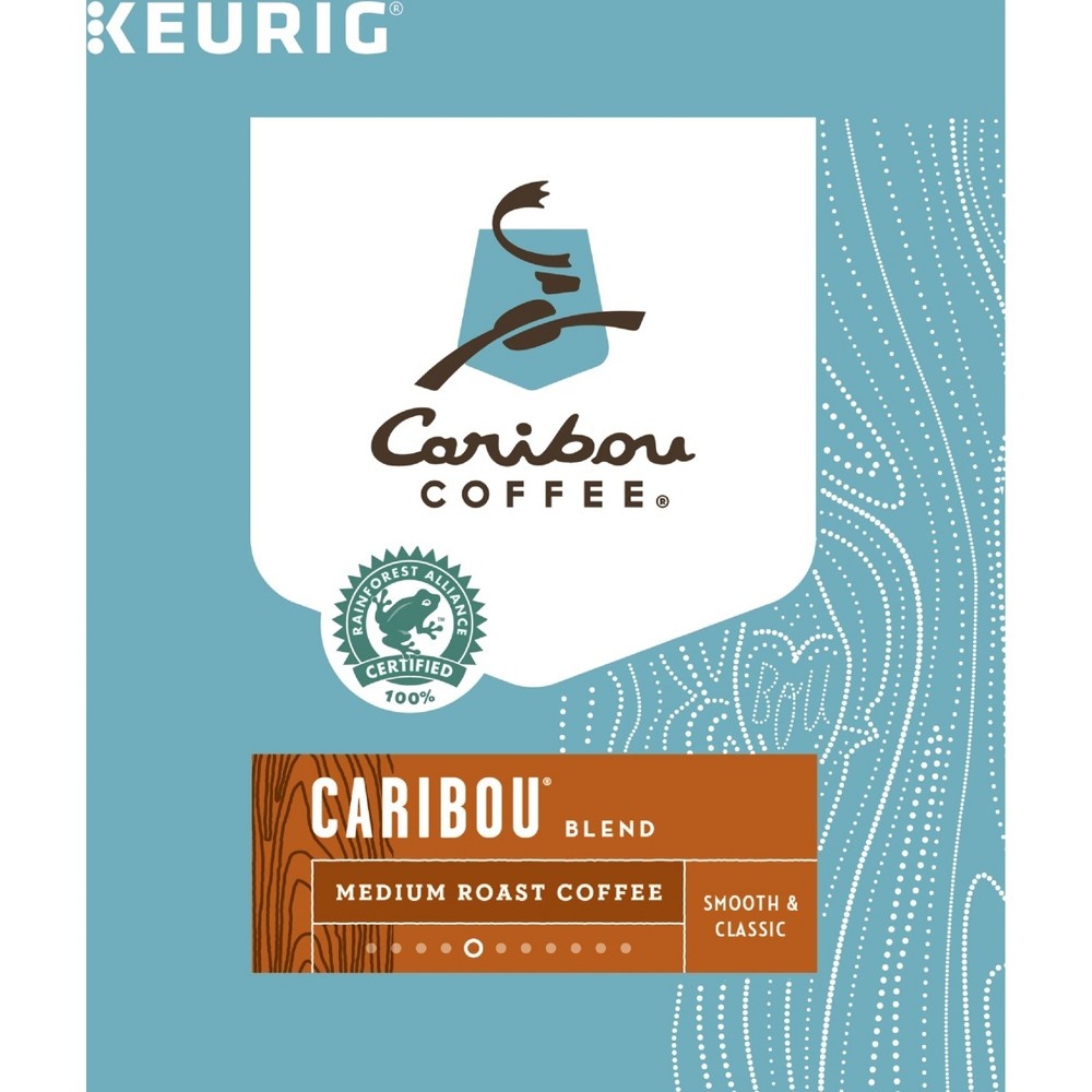 slide 3 of 3, Caribou Coffee Caribou Blend Medium Roast Coffee Cup Pods, 18 ct
