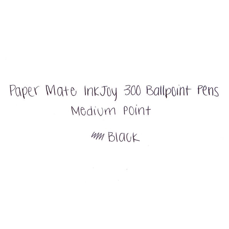 slide 4 of 6, Paper Mate Ink Joy 8pk 300RT Ballpoint Pens 1.0mm Black: Retractable, Rubber Grip, Pocket Clip, Stationery, Office Supplies, 8 ct