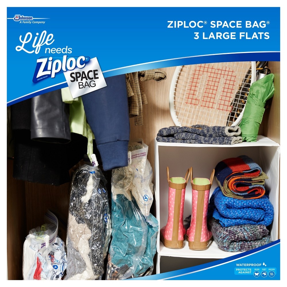 slide 7 of 7, Ziploc Space Bag (Large), 3 ct