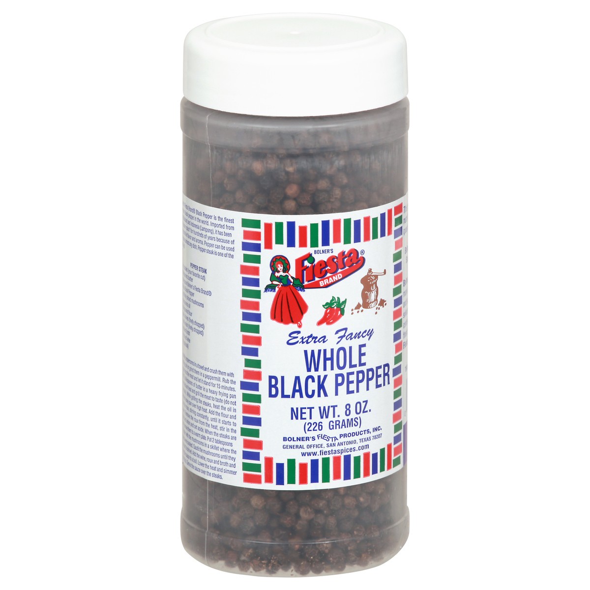 slide 7 of 10, Fiesta Whole Extra Fancy Black Pepper 8 oz, 8 oz