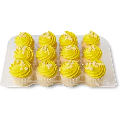 slide 1 of 1, White Lemon Buttercreme Cupcakes - 12 Count, 12 ct