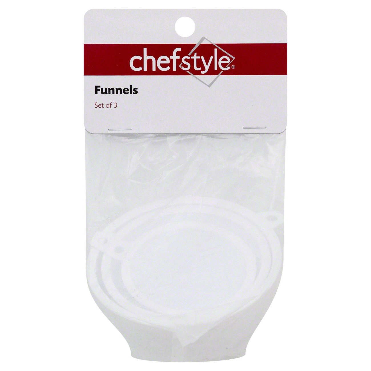 slide 1 of 1, chefstyle Plastic Funnel, 3 ct