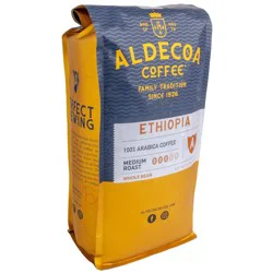 Aldecoa Ethiopia Medium Roast Whole Bean Coffee