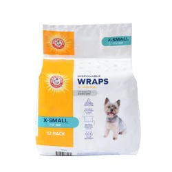 Arm & Hammer Disposable Wraps for Male Dogs - X Small