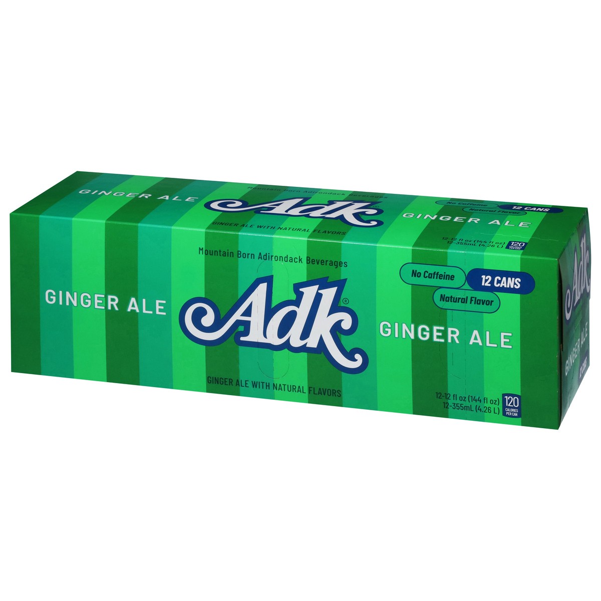 slide 4 of 4, ADK Ginger Ale Soda Pack 12 - 12 fl oz Cans, 12 ct