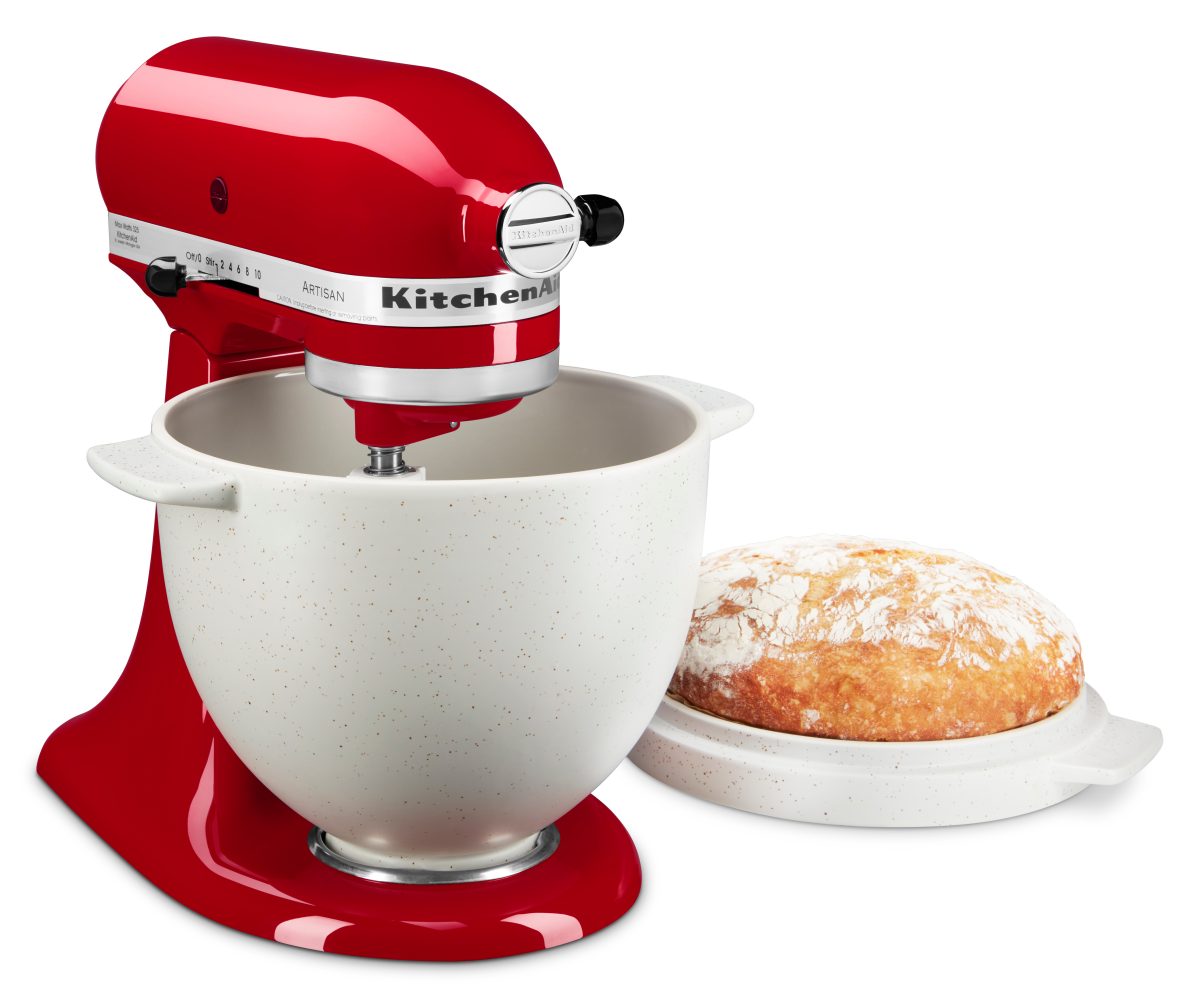 slide 1 of 19, KitchenAid Bread Bowl with Baking Lid, 1 ct