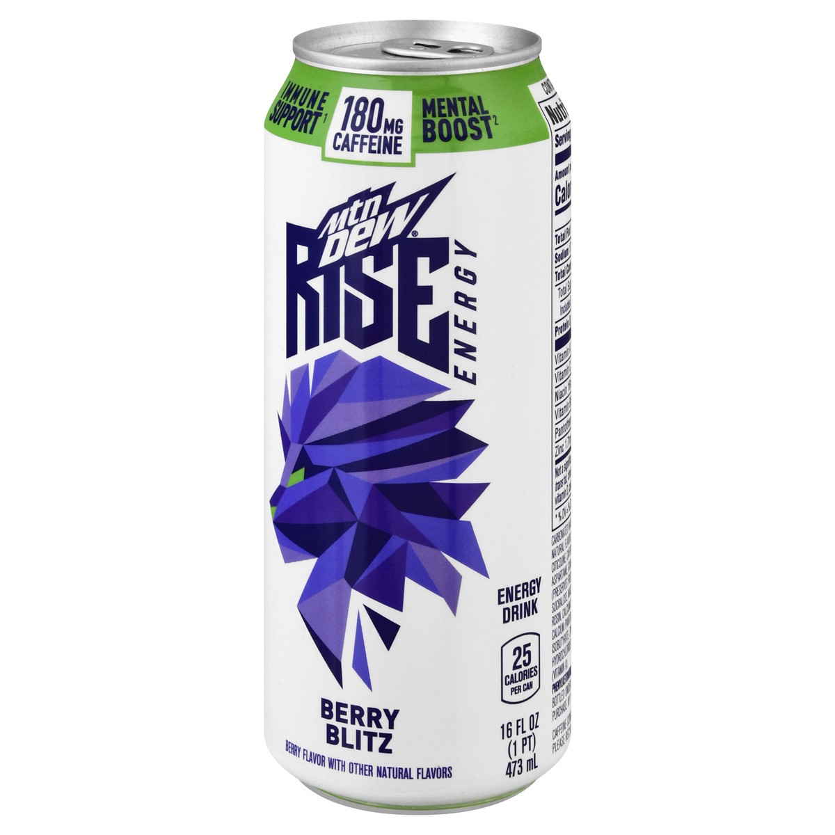 slide 10 of 10, Mountain Dew Energy Berry Blitz, 16 oz