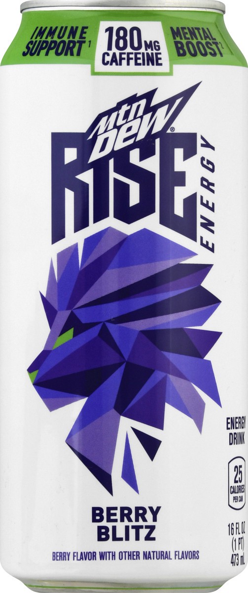 slide 3 of 10, Mountain Dew Energy Berry Blitz, 16 oz