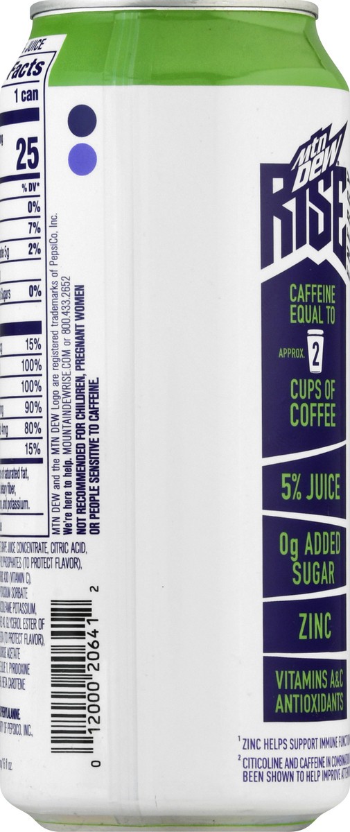 slide 7 of 10, Mountain Dew Energy Berry Blitz, 16 oz