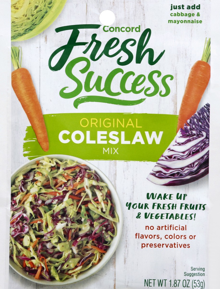 slide 1 of 4, Concord Foods Coleslaw Mix 1.87 oz, 1.87 oz