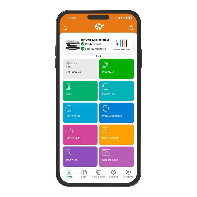 slide 3 of 17, HP Inc. HP OfficeJet Pro 8135e Wireless All-in-One Color Printer Scanner Copier with Instant Ink and HP+ (40Q35A), 1 ct