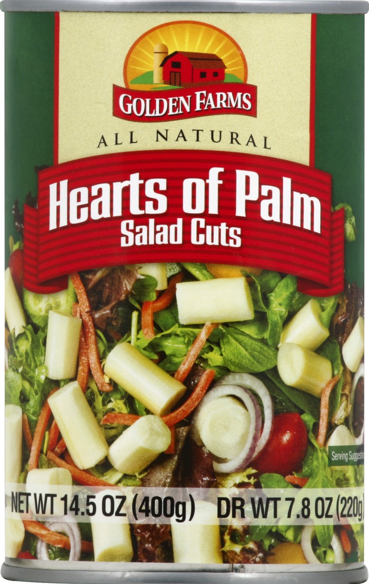 slide 2 of 2, Golden Farms Salad Cuts Hearts of Palm 14.5 oz, 14.5 oz