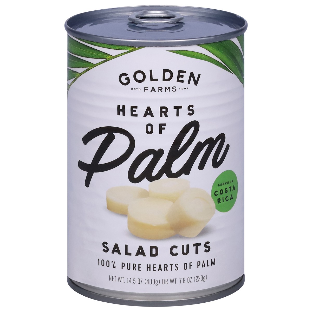 slide 1 of 2, Golden Farms Salad Cuts Hearts of Palm 14.5 oz, 14.5 oz